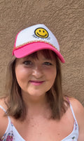 CC Pink Take It Easy Baseball Cap with Bonus: Gold Colored Chain Included!