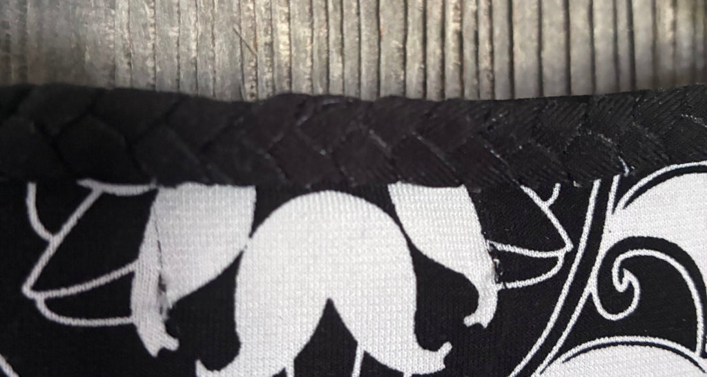 Yvos Black & White Baroque Print Top | Size M