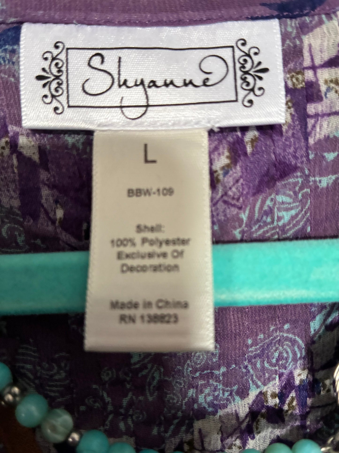 Shyanne Purple Aztec Paisley Top