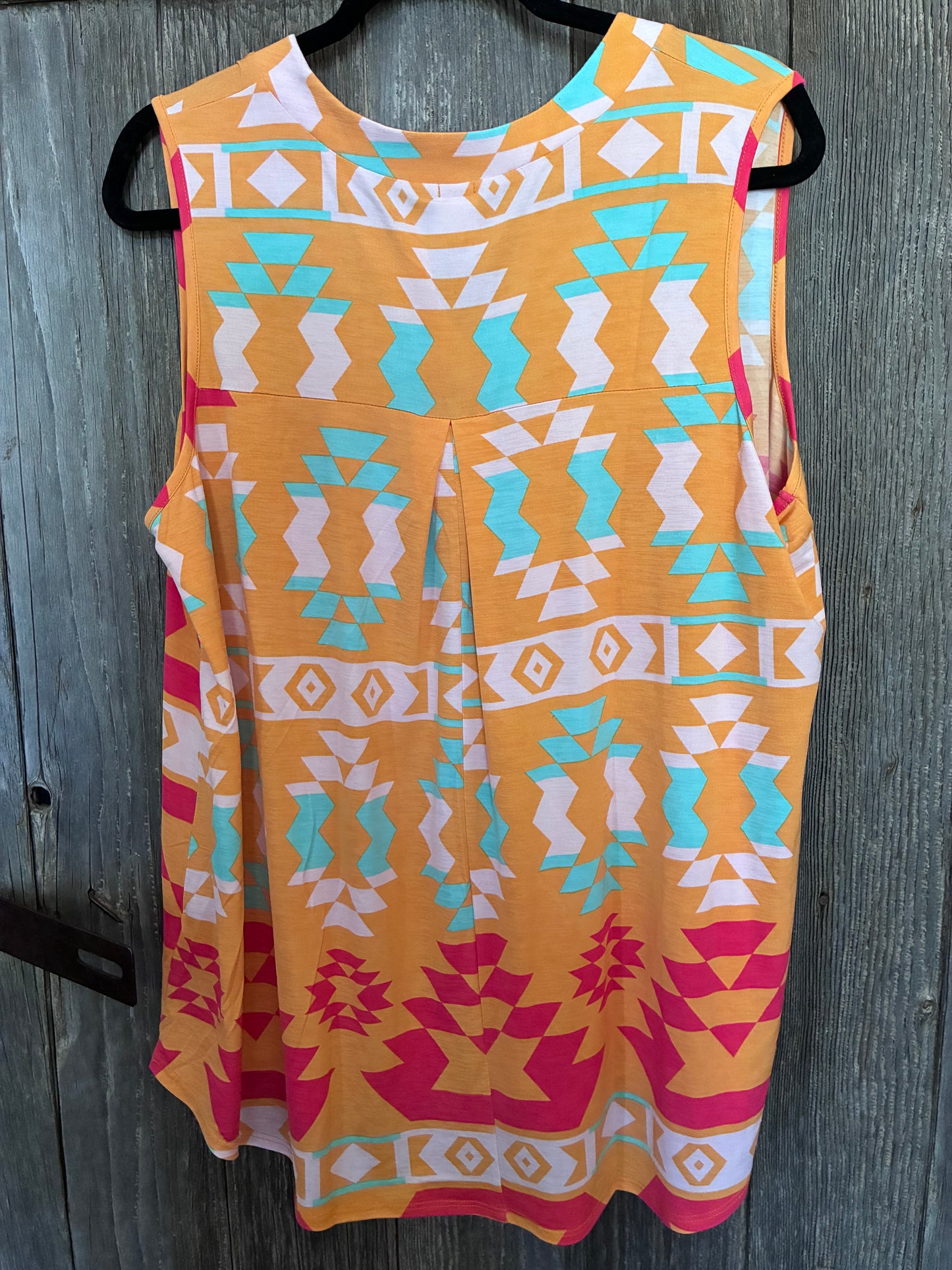 Sew In Love Aztec Print Tank Top