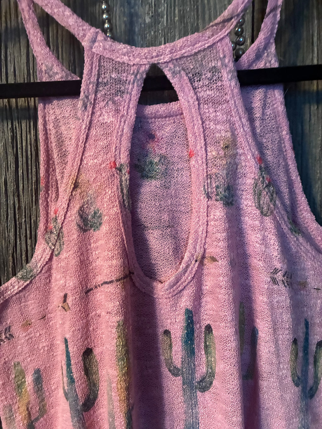Pink Cactus Tank Top