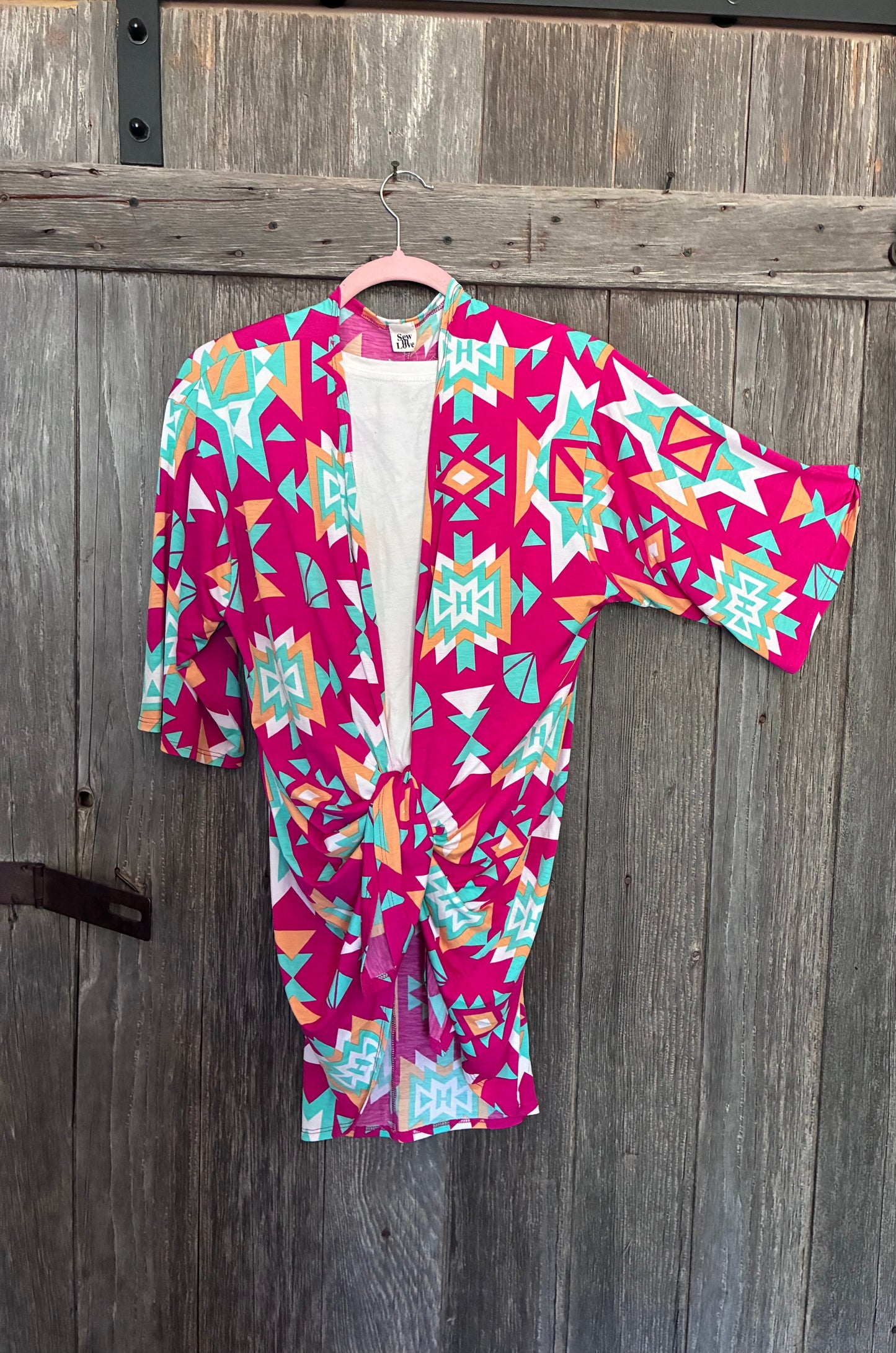 Sew In Love Aztec Print Kimono