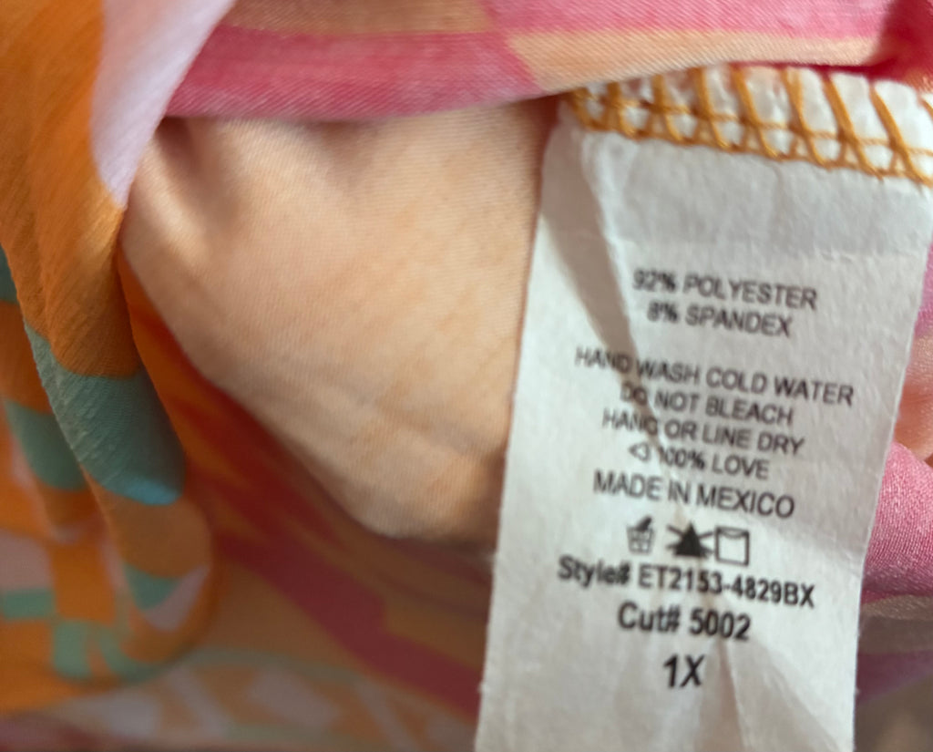Sew In Love Aztec Print Tank Top-Size 1X