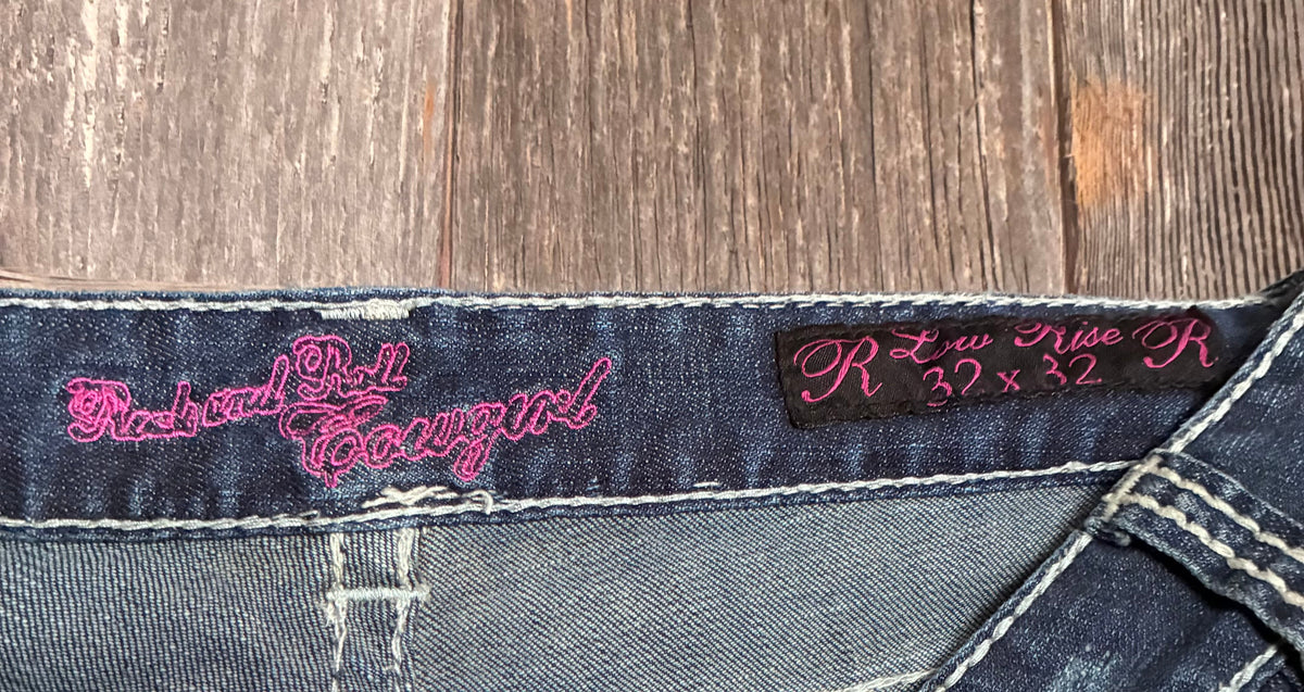 Rock & Roll Cowgirl Low Rise Jeans | Size 32x32