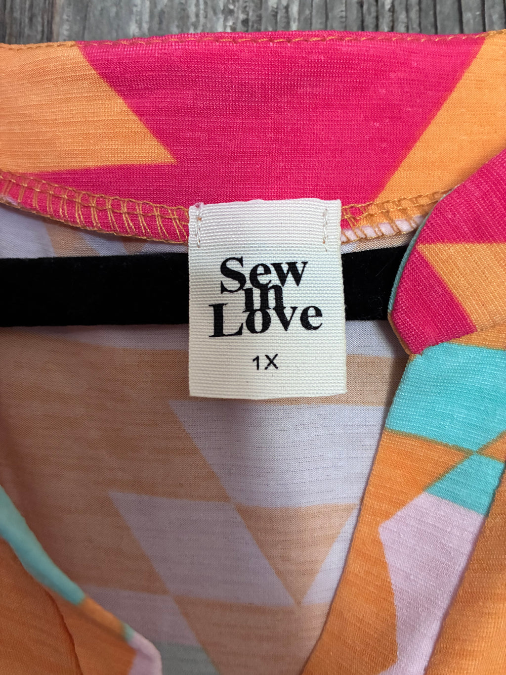 Sew In Love Aztec Print Tank Top-Size 1X