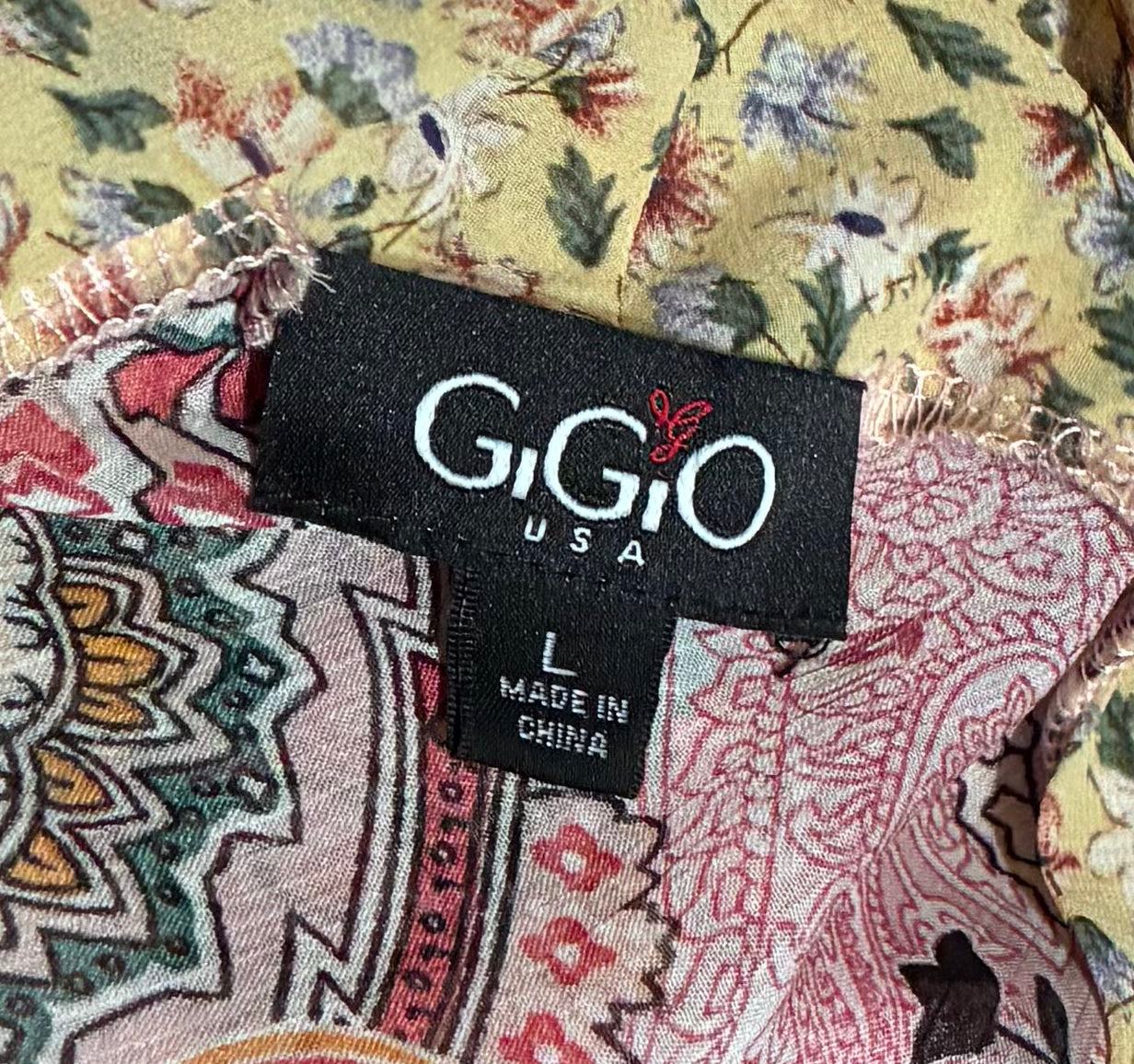 GiGio USA Boho Paisley Kimono Duster