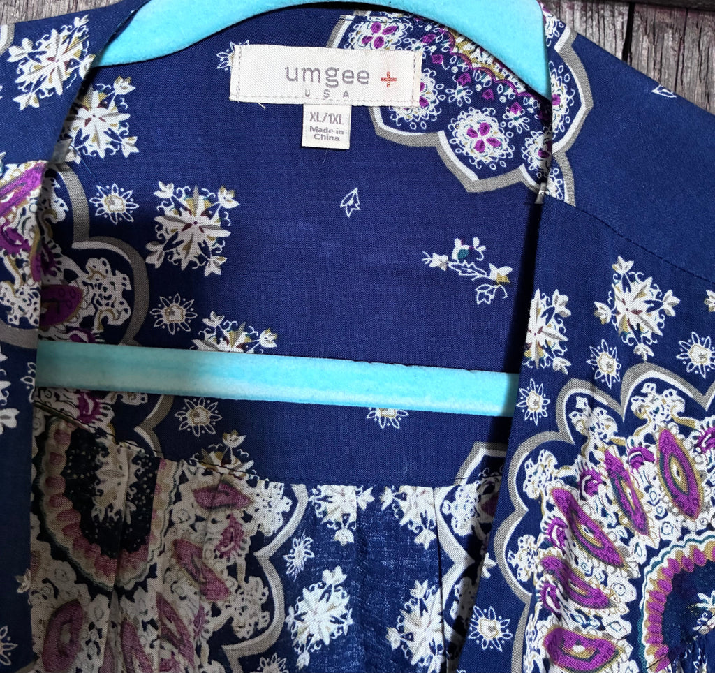 Umgee USA Boho Crochet Fringe Kimono Cardigan