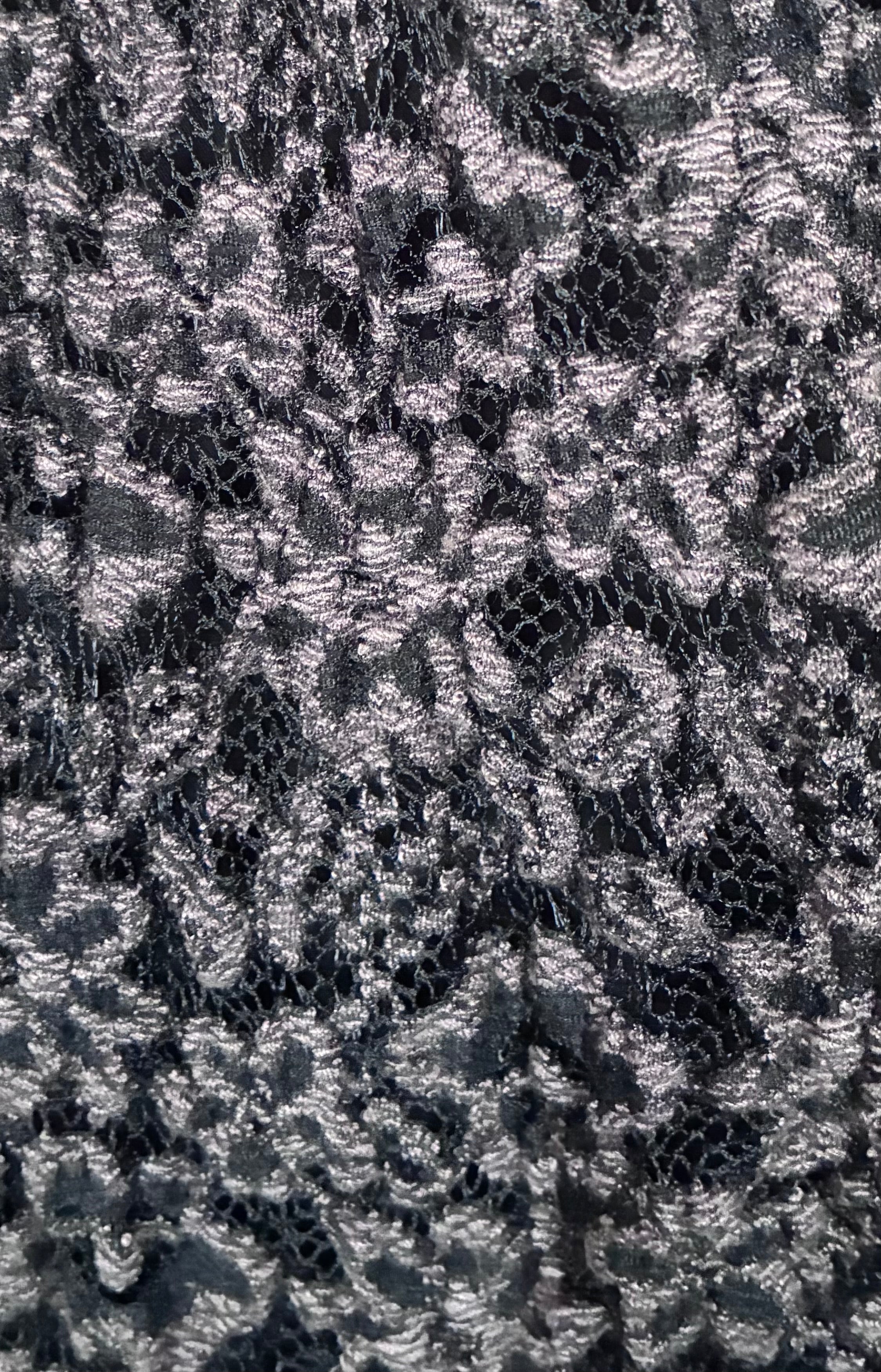 BKE Black & Silver Lace Cardigan – Si