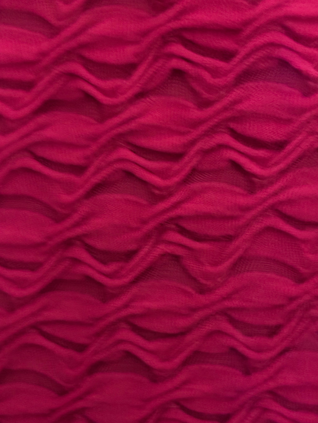 Bella Bird Magenta Textured Skater Dress – L