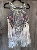 Urban X Boho Fringe Tank Top – Size Large