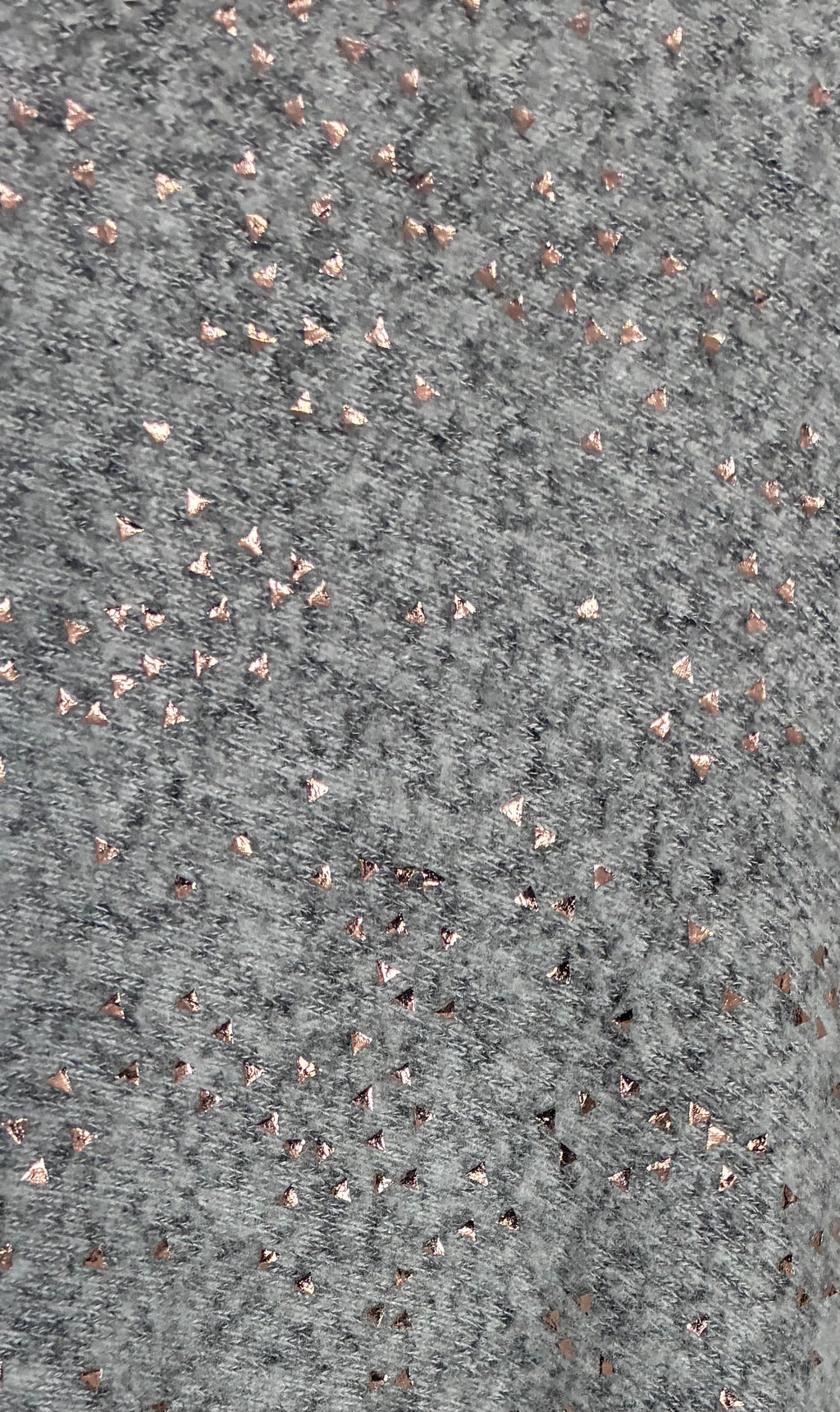 Gray Rose Gold Metallic Fleck Kimono Wrap