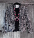 AMX Leopard Print Blazer Jacket – Size Medium