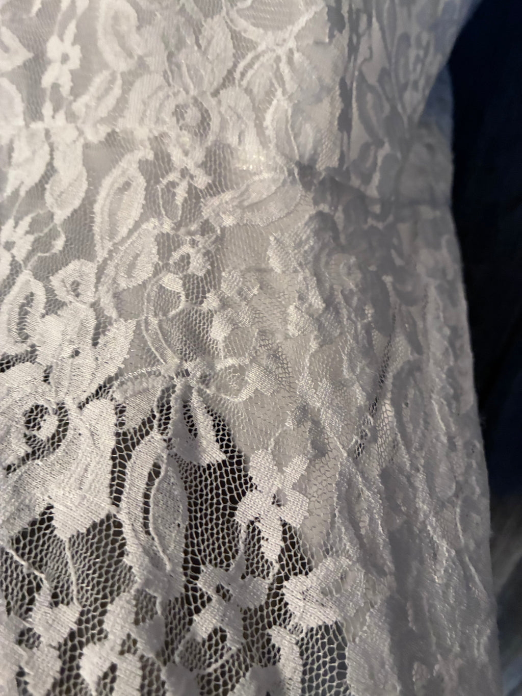 Notations White Lace Peplum Top | Size XL