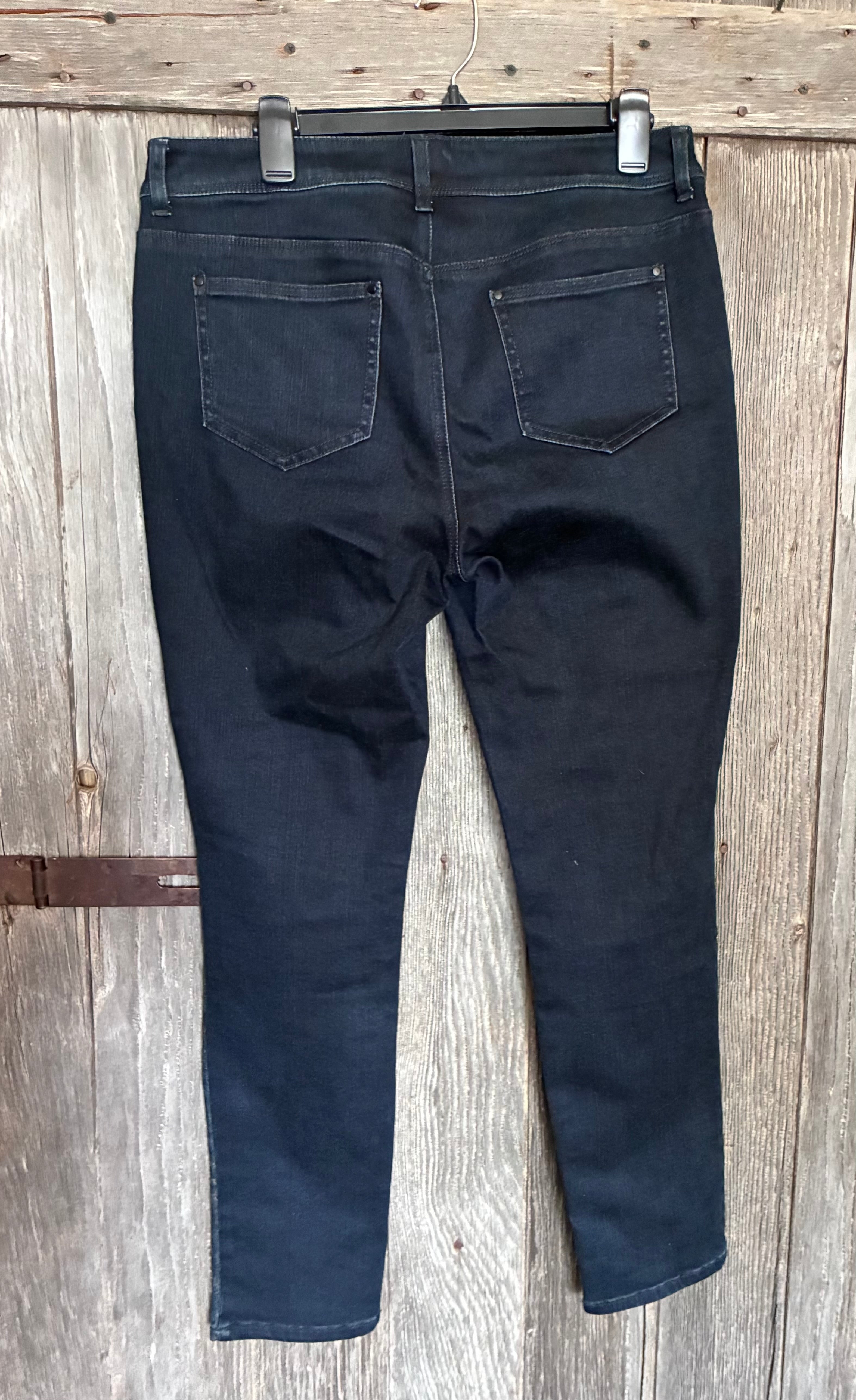 Chico's Platinum Leopard Print Skinny Jeans – Size 1