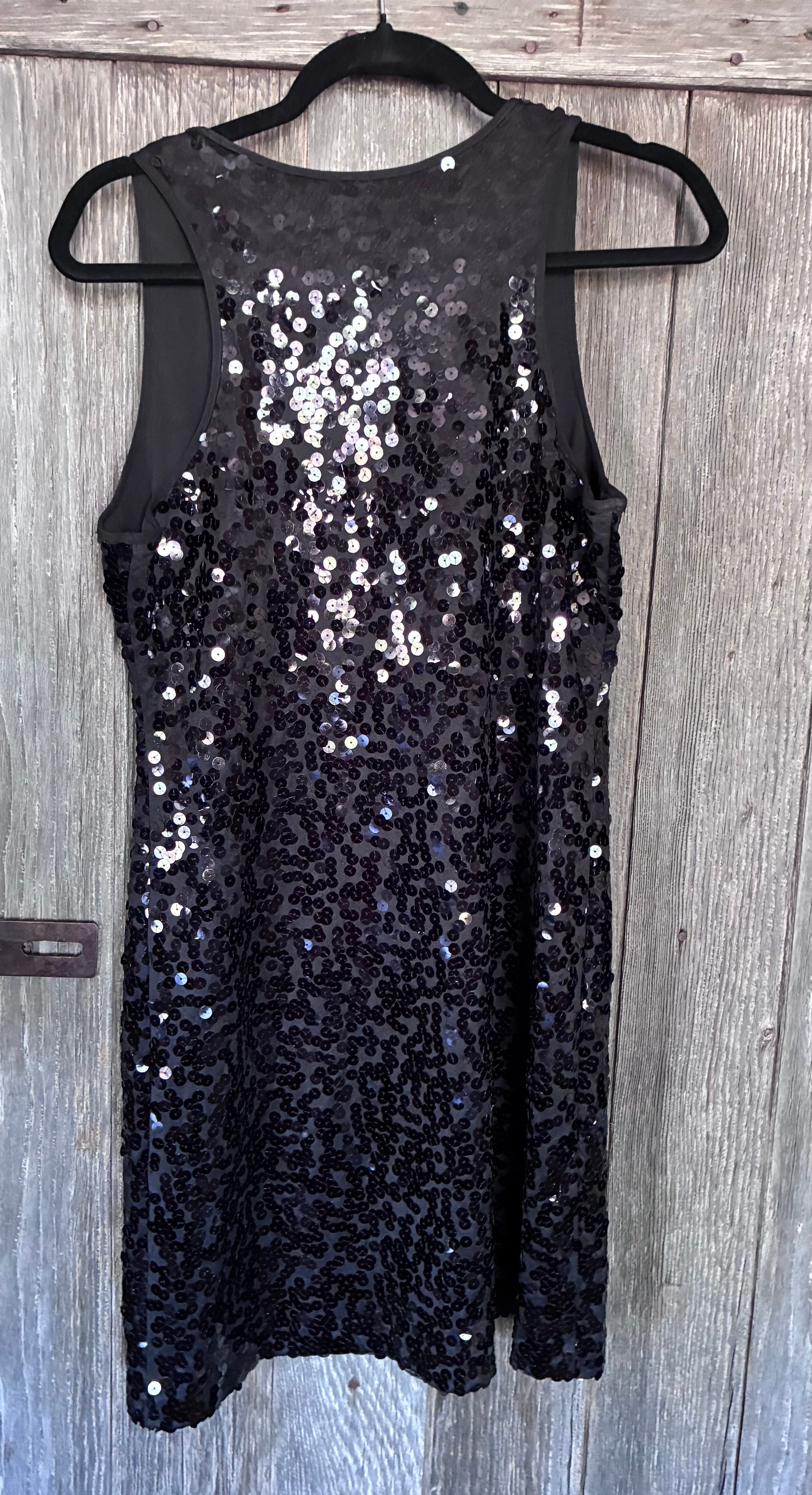 Calvin Klein Black Sequin Dress | Size 10