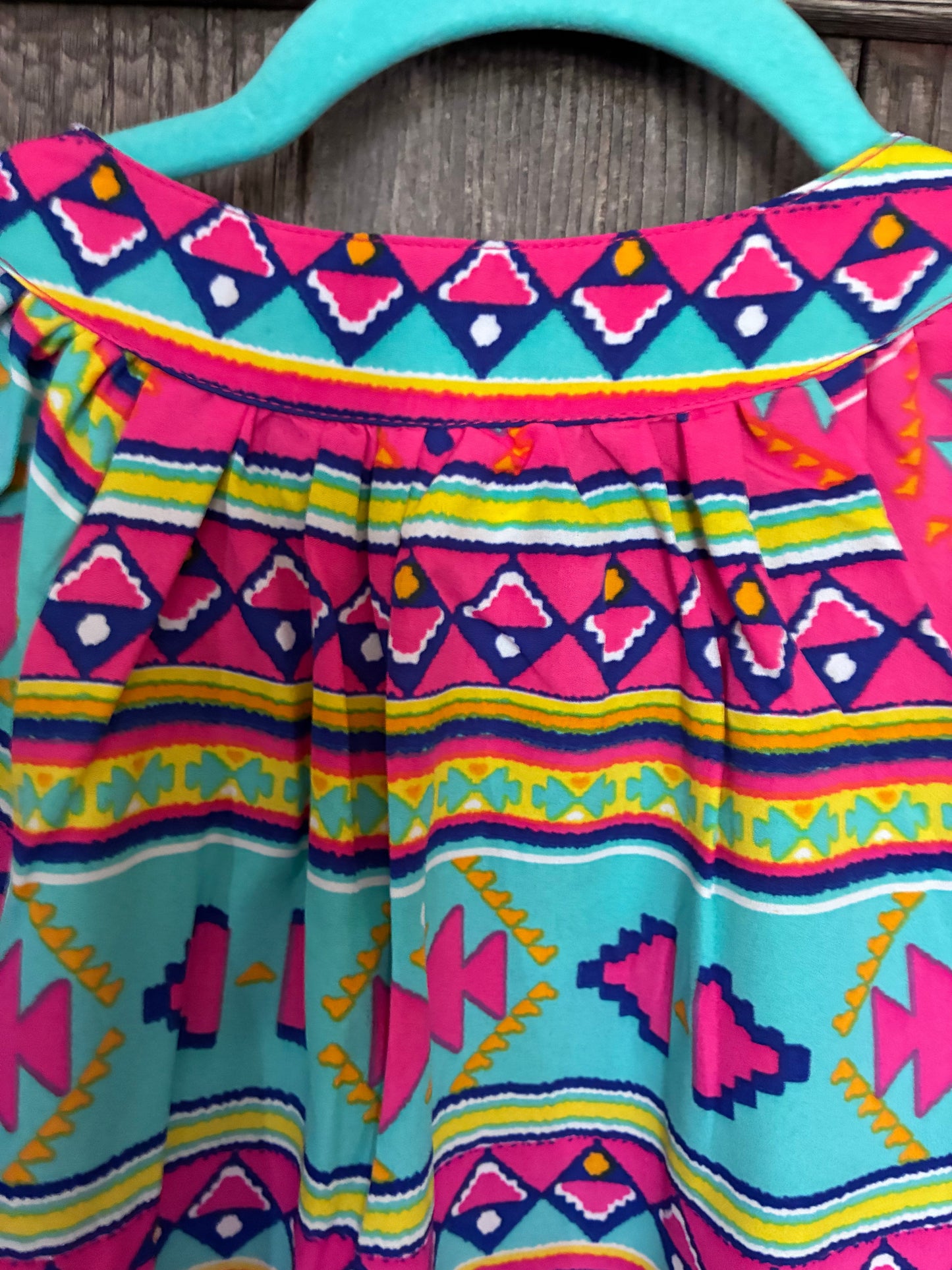 All For Color Aztec Boho Long Sleeve Top