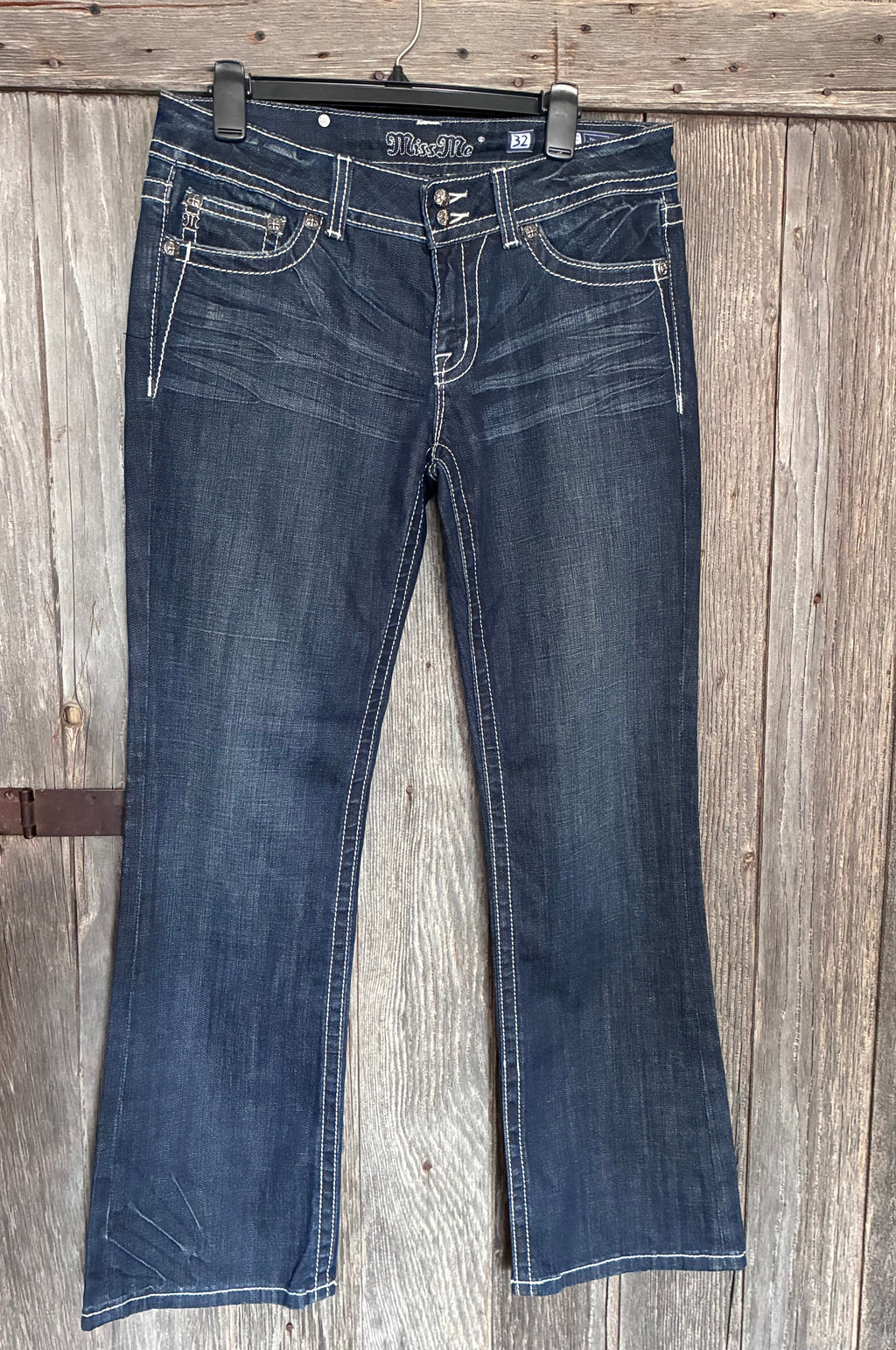 Miss Me Jeans boot cut size 32 Stonewood full back view