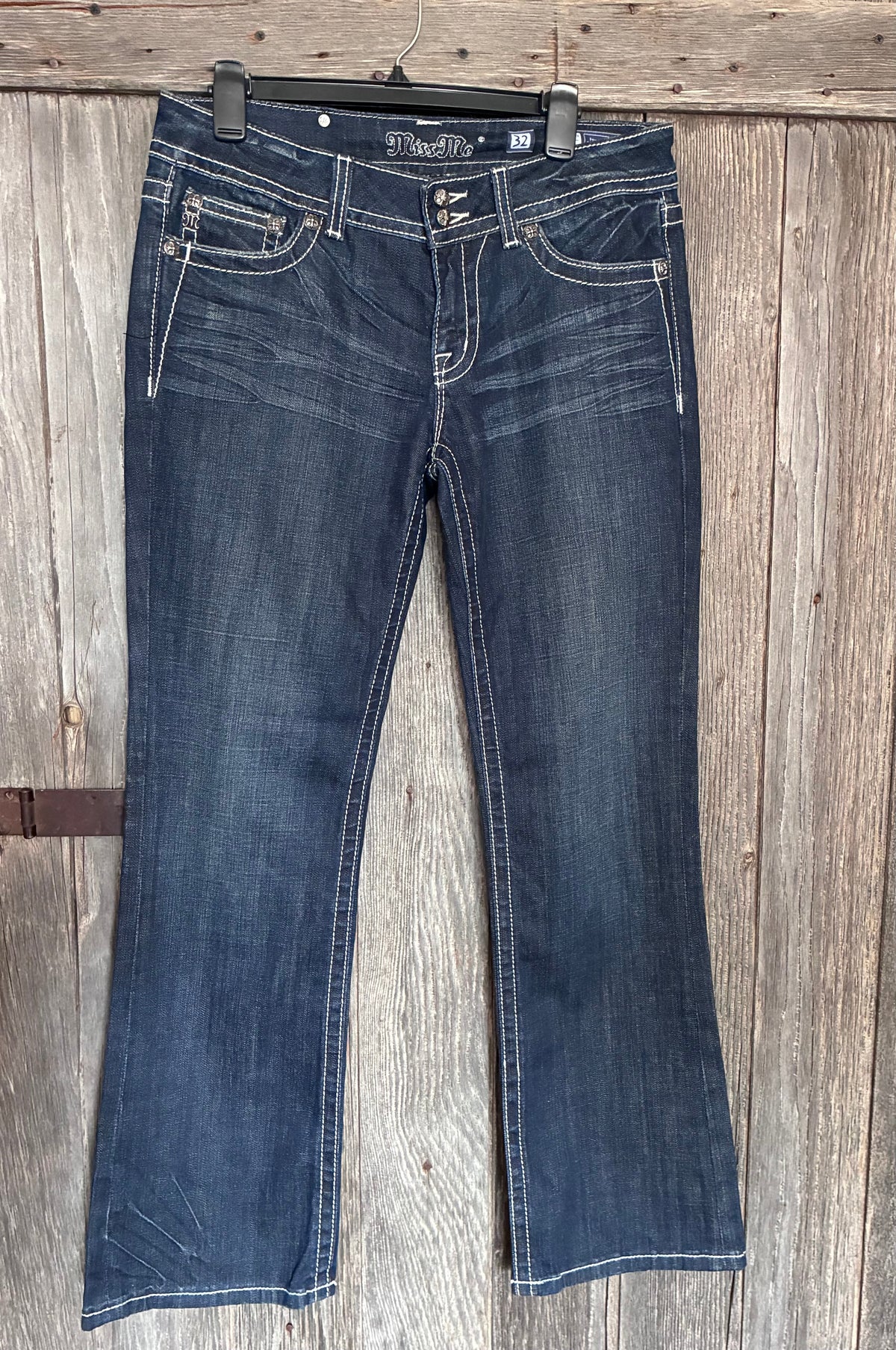 Miss Me Jeans boot cut size 32 Stonewood full back view