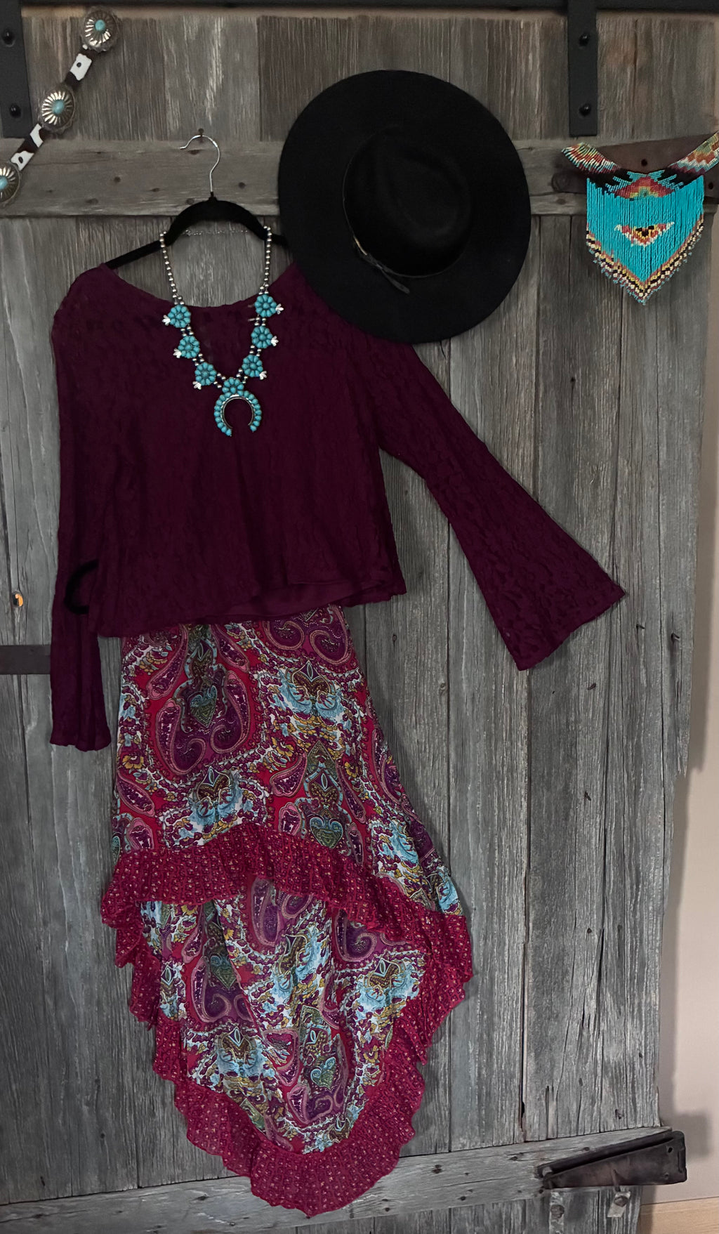 Patrons of Peace Paisley Boho Skirt | Size M Pl