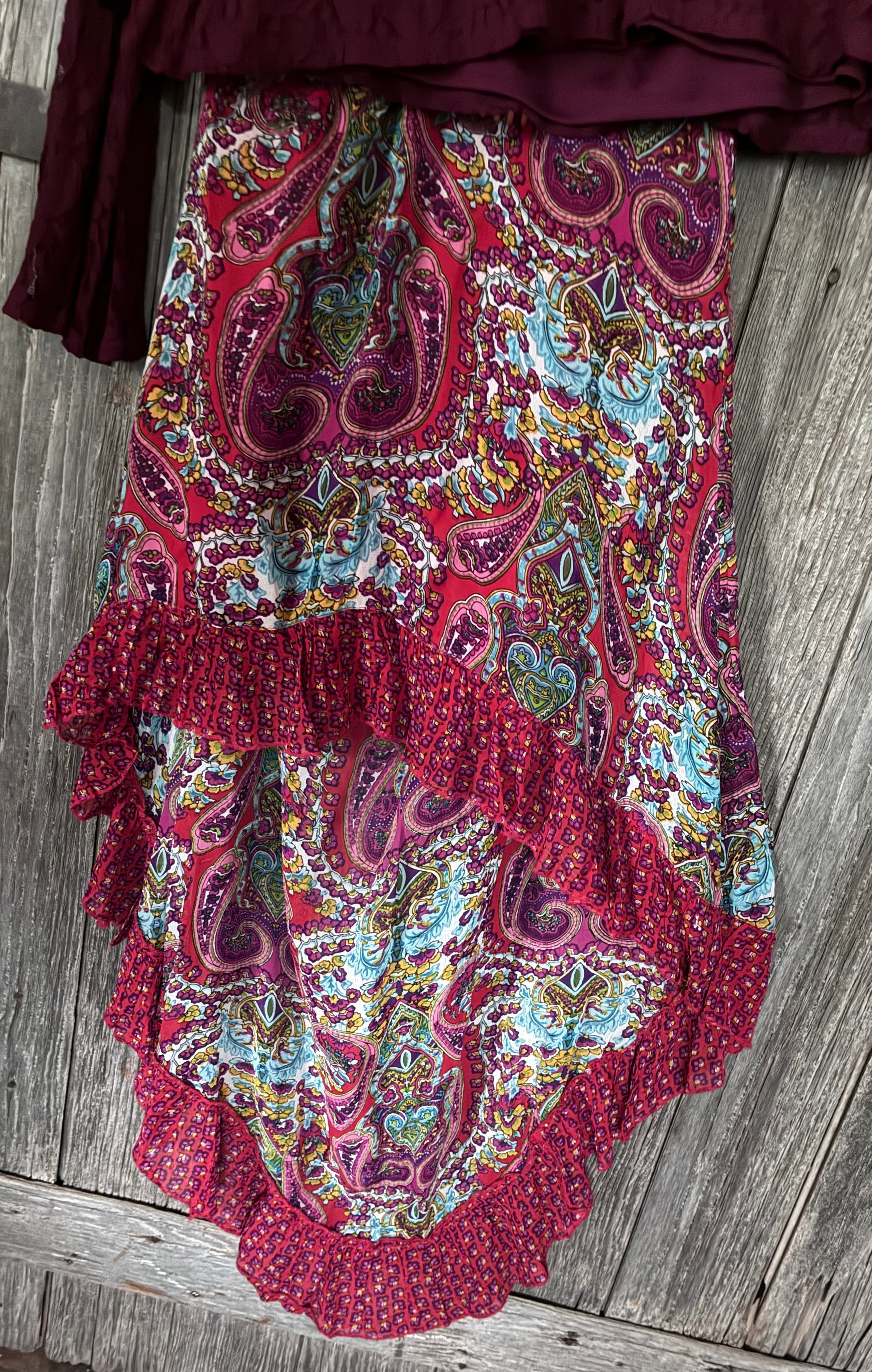 Patrons of Peace Paisley Boho Skirt | Size M Pl