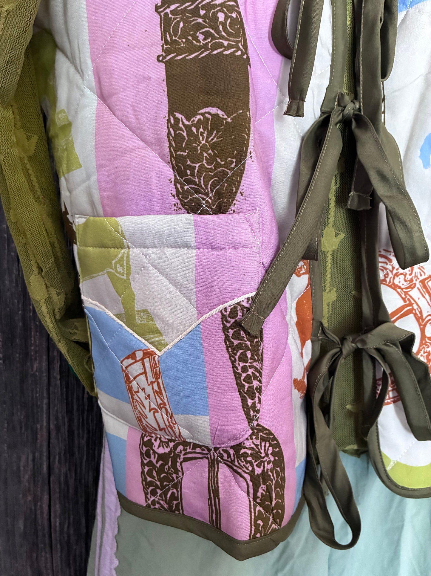 2FLY Co. Quilted Western Print Vest