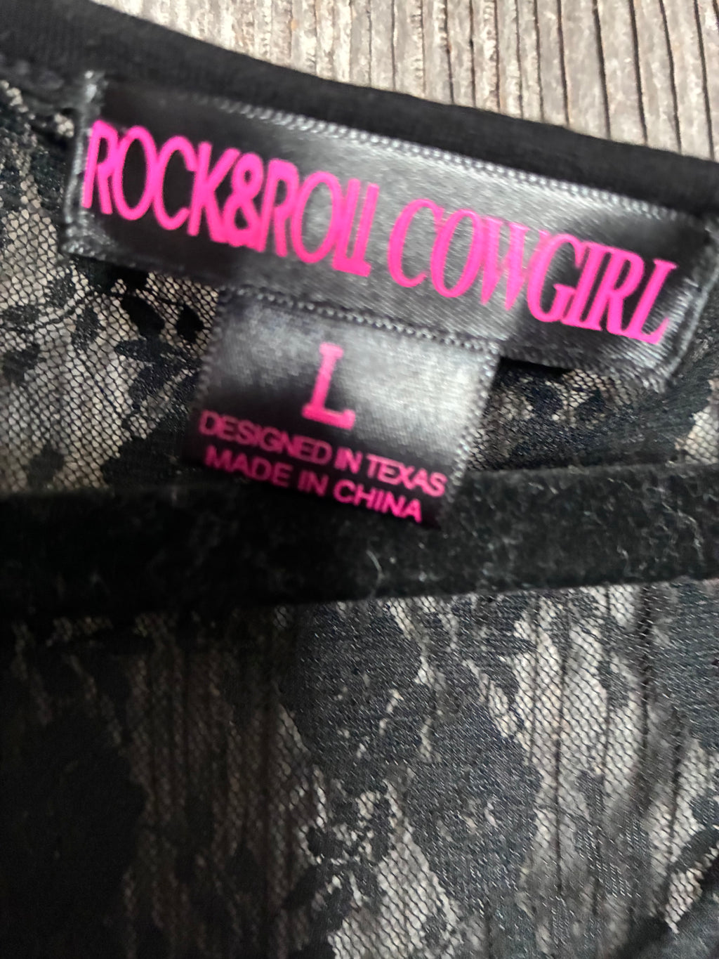 Rock & Roll Cowgirl Sequin Lace Vest – L