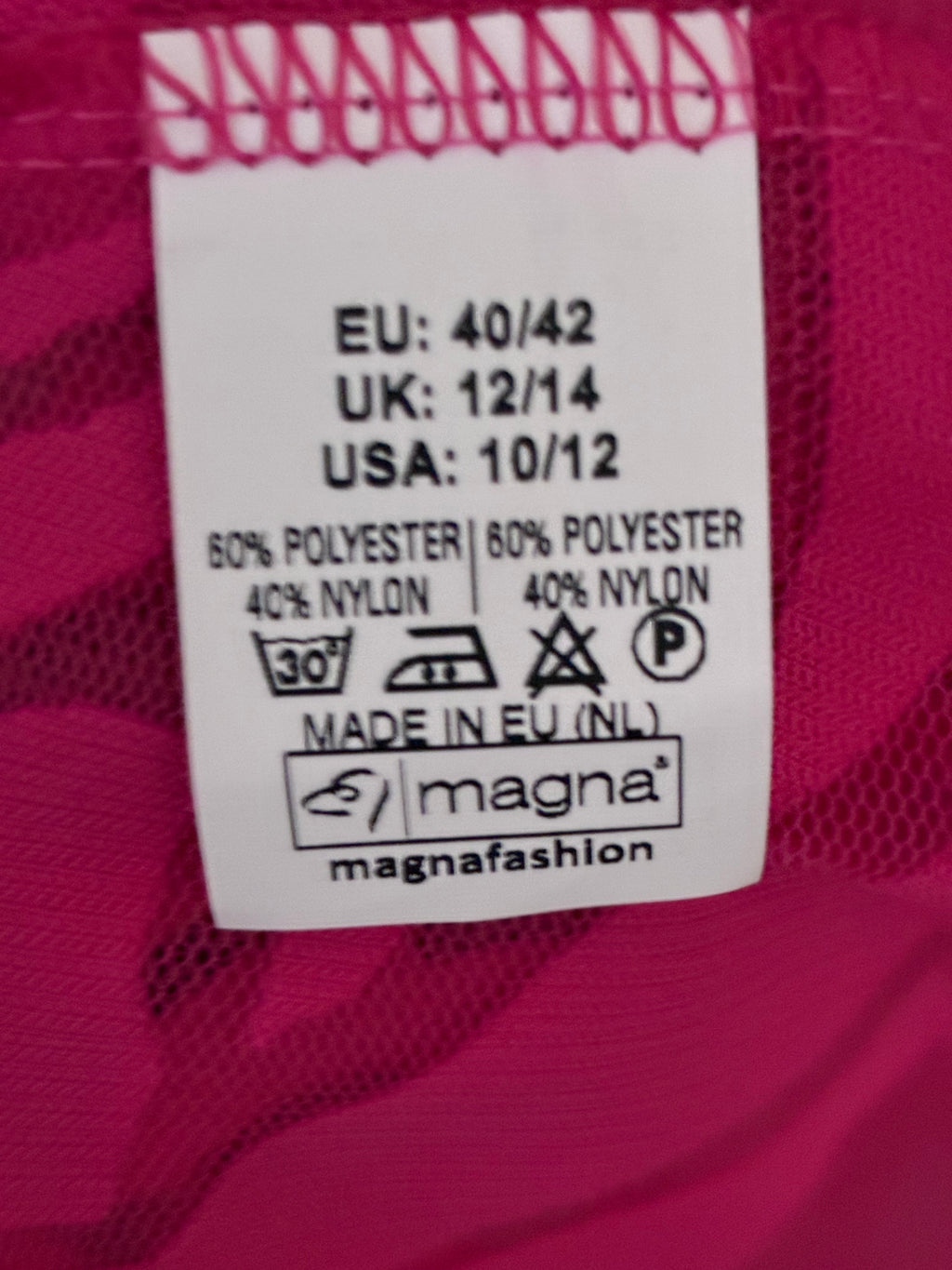 Magna Rose Print Kimono Cardigan – Hot Pink (10/12)