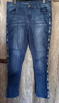 Westport Signature Fit Skinny Jeans | Size 10 | Arrow Side Stripe Detail