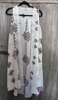 Pink Cadillac Boho Kimono Vest-Size M