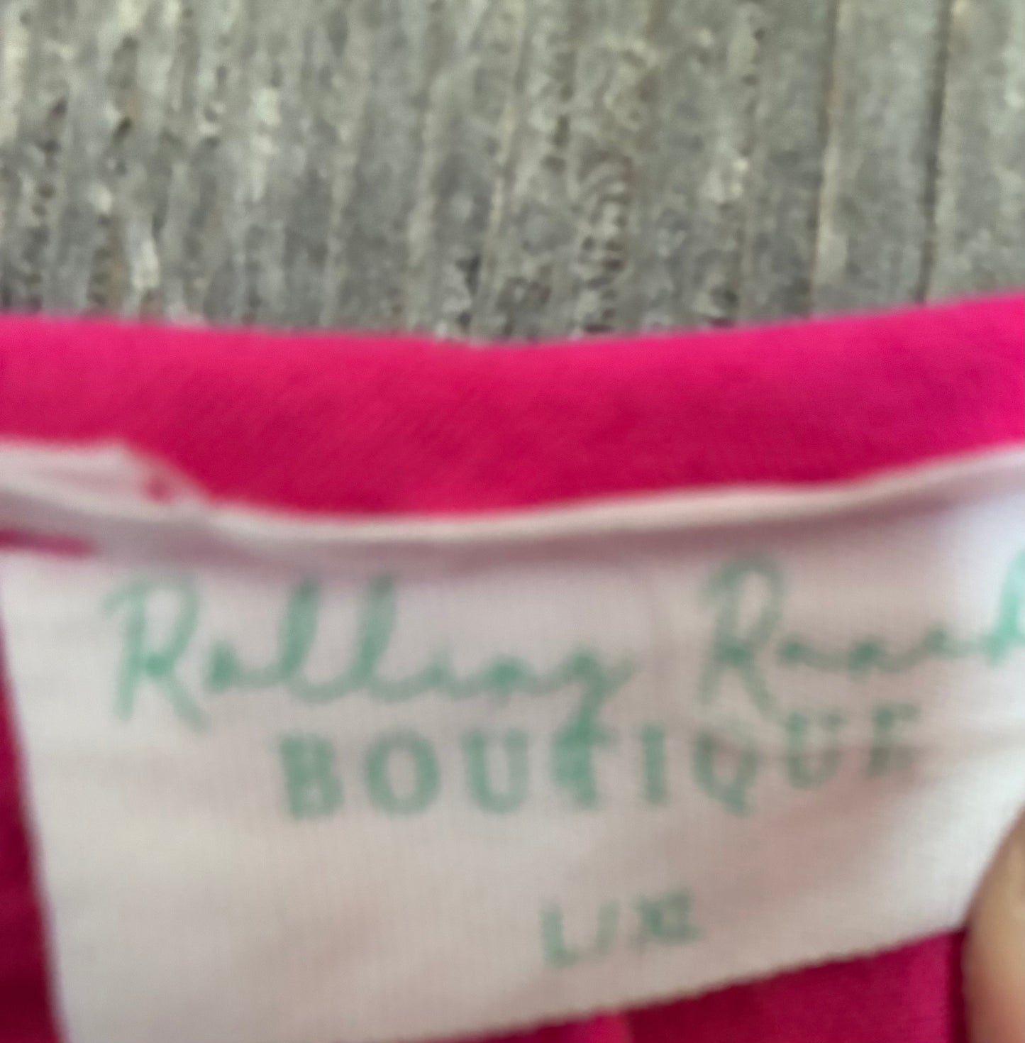Hot Pink Rolling Ranch Boxy V-Neck Top