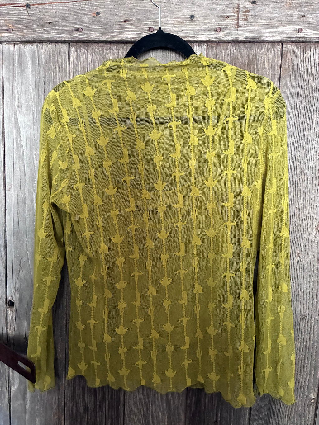Two 2 Fly Olive Mesh Top & Cami Set -Size L
