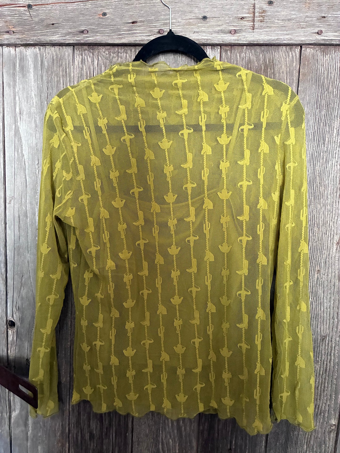 Two 2 Fly Olive Mesh Top & Cami Set -