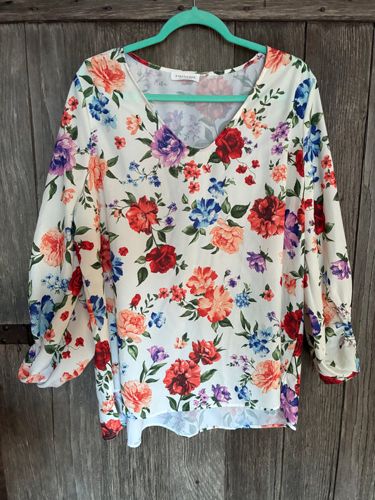 First Love by Lovelyn Floral Blouse