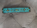 Turquoise Leather Cuff Braceleti
