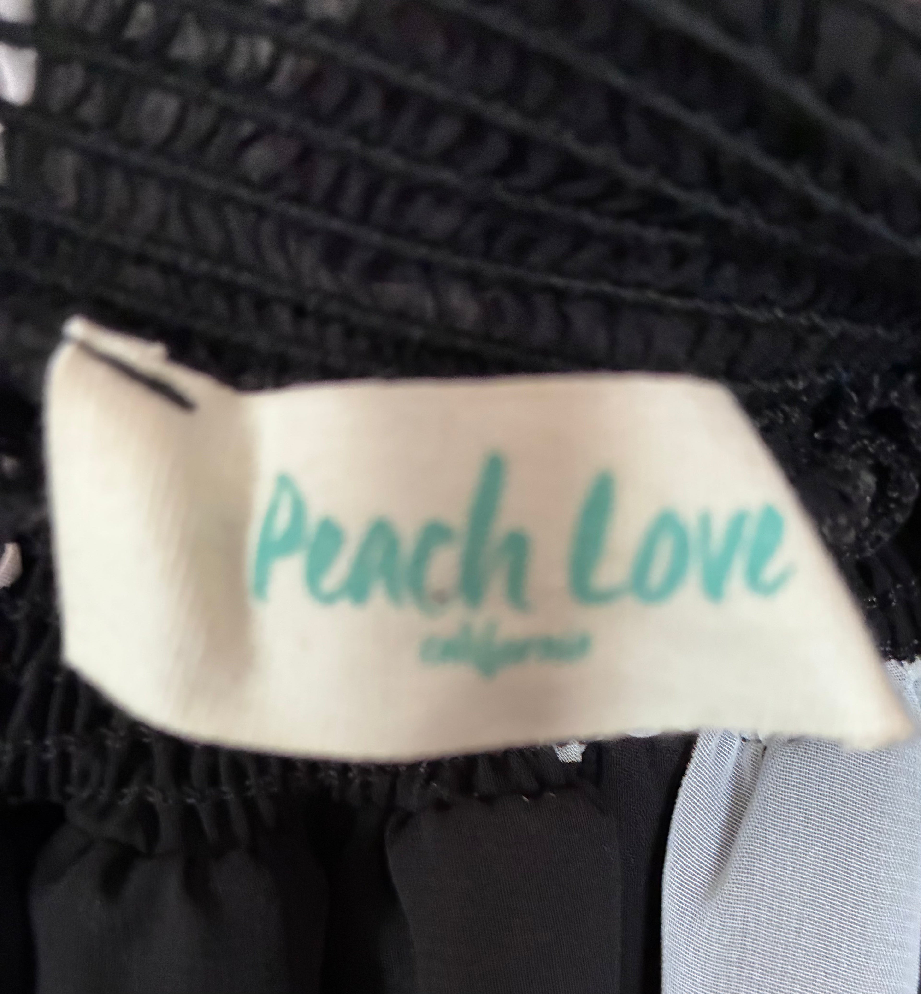 Peach Love California Bull Skull Off-Shoulder Blouse