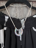 Lucky Horseshoe Crystal Necklace