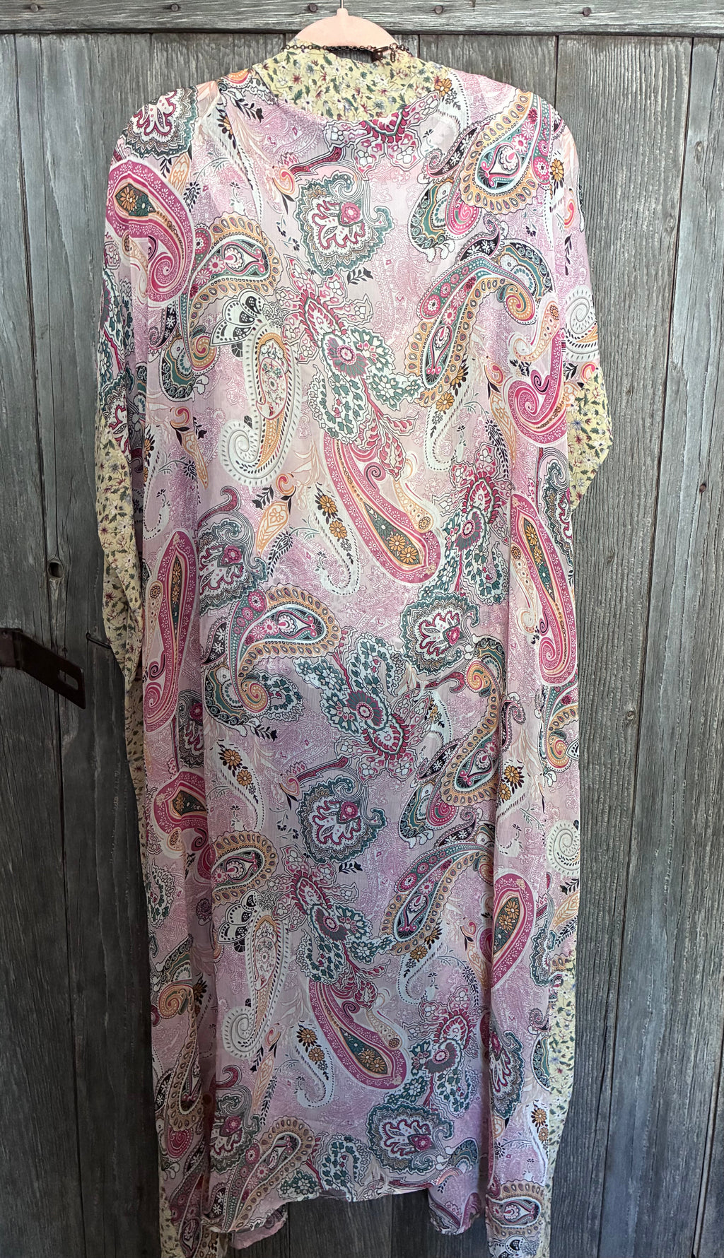 GiGio USA Boho Paisley Kimono Duster-Size L