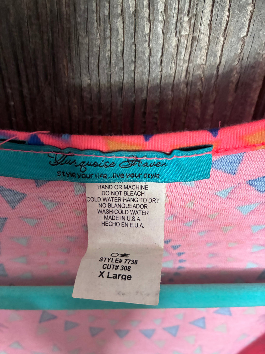 Turquoise Haven Cold Shoulder Boho Top – XL