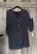 Roz & Ali Polka Dot Shift Dress