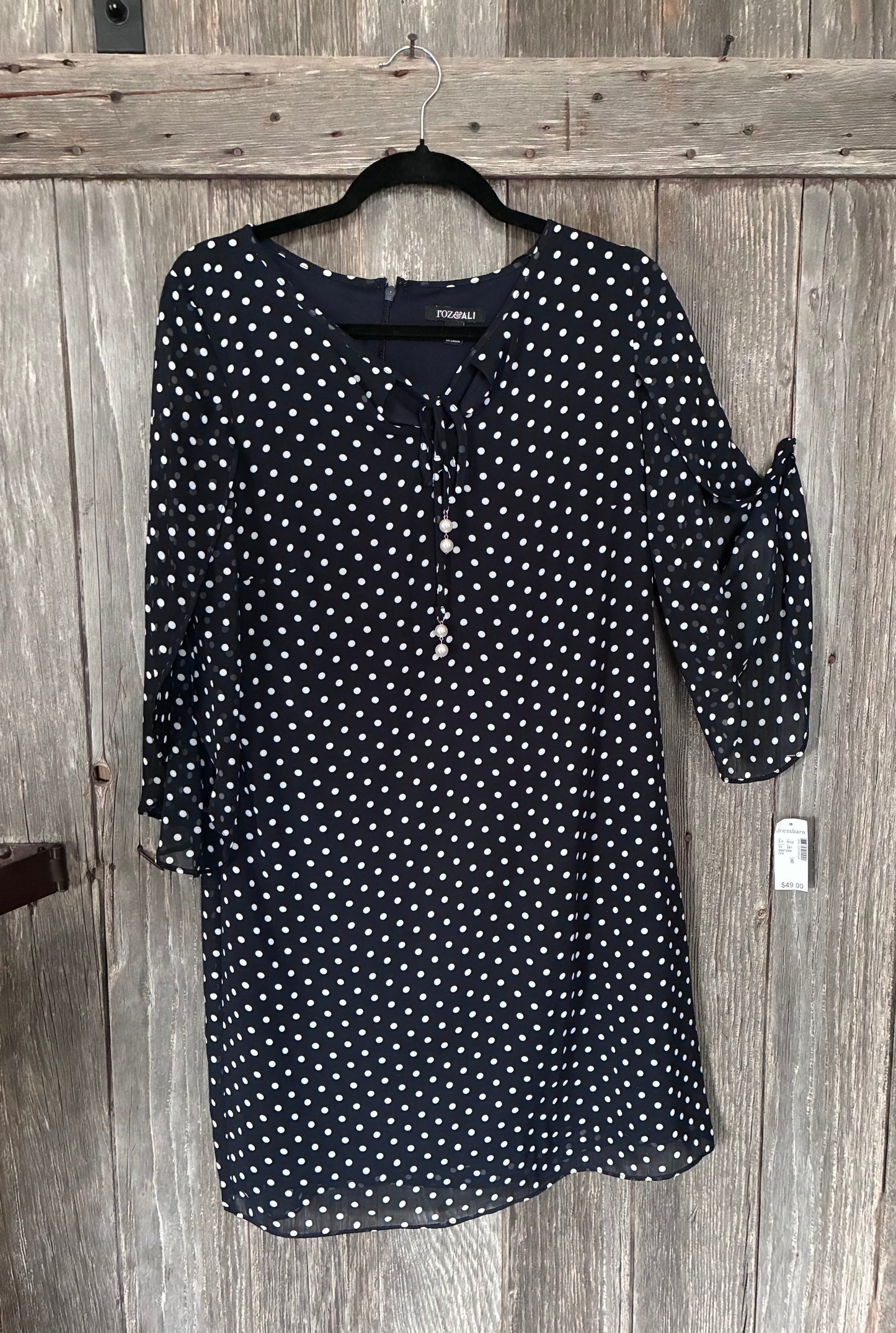 Roz & Ali Polka Dot Shift Dress