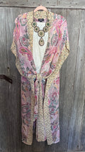 GiGio USA Boho Paisley Kimono Duster-Size L